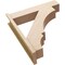 Ekena Millwork 7 1/2-in W x 32-in D x 36-in H Balboa Block Rough Cedar Woodgrain TimberThane Outlooker, Primed Tan OUTUR075X32X36BOA44RCPR - alternate 6